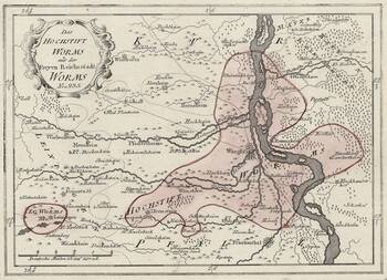 Karte des Hochstifts Worms 1791