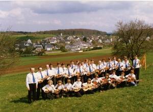 Aktive des Mandolinen-Orchesters im Jahr 1982